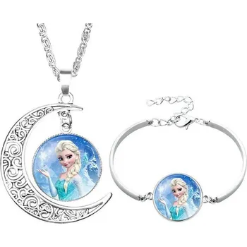 Náhrdelník Přívěskynakrk.cz Set náhrdelníku a náramku Ledové království S01