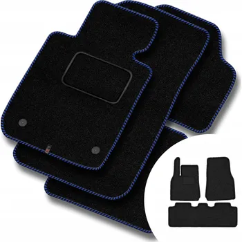 autokoberec Velurové autokoberce Motos 3 ks