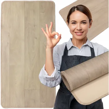 Koberec Běhoun do Kuchyně PROTISKLUZOVÝ HOTOVÝ 60x150 PVC Vinyl Měkký Dub Prkno
