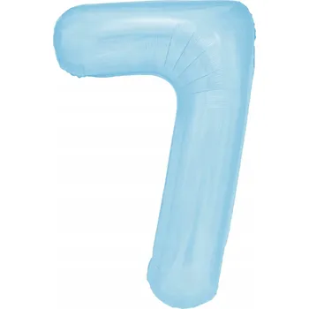 Balónek Id_2339_7_bł FÓLIOVÝ BALÓNEK ČÍSLICE 7 SVĚTLE MODRÁ SVĚTLE MODRÁ BALÓNKY 100 cm SEDM LET