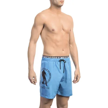 Pánské kraťasy Pánské šortky BKK1MBM07 Bikkembergs Beachwear Barva: Modrá, Velikost: XL