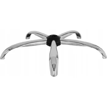 VELKÁ ZÁKLADNA pro kancelářskou židli STŘÍBRNÝ KŘÍŽ otočné židle 700 mm