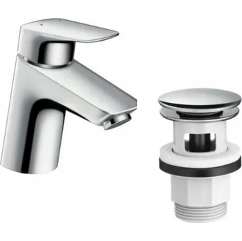 Vodovodní baterie Umyvadlová baterie stojánková Hansgrohe Logis stříbrná