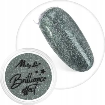 Pyl Ozdoby Na Nechty MOLLYLAC 1g Efekt Brilliance Zelená Green Č. 08