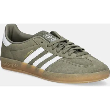 Pánské tenisky Semišové tenisky adidas Originals Gazelle Indoor zelená barva, JQ0174, 44, 91X