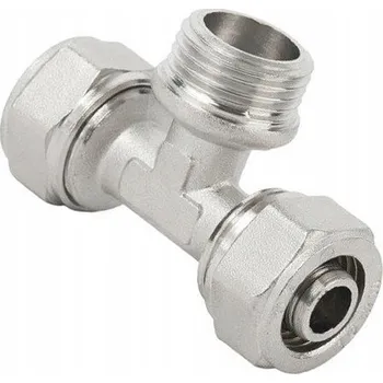 rozdělovač topení T-ROZDĚLOVAČ PEX - VNĚJŠÍ ZÁVIT - spojka PEX spojka ALUPEX 16 x 3/4