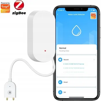 IP kamera DETEKTOR ZAPLAVENÍ VODOU ALARM UPOZORNĚNÍ DO TELEFONU TUYA ZigBee