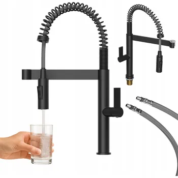 Vodovodní baterie Stojánková kuchyňská baterie Granitan Elara černá