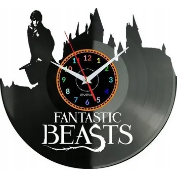 Hodiny Fantastická zvířata Nástěnné hodiny Vinylová deska Moderní dekorativní Na