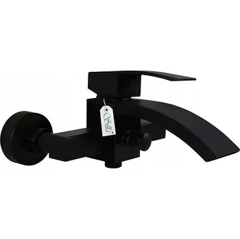 Vodovodní baterie Nástěnná vanová baterie páková Silla černá