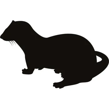 Samolepící dekorace Samolepka na stěnu lasice zvíře 9x15cm