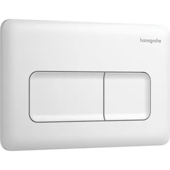 Splachovací tlačítko Hansgrohe iFrame Original Q - Ovládací tlačítko pro dvojité splachování, bílá matná 66001700