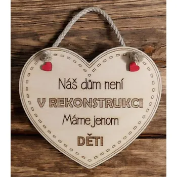 Dekorace z Řečice Dekorační závěsné srdce 15cm♥️