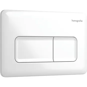 Splachovací tlačítko Hansgrohe iFrame Original Q - Ovládací tlačítko pro dvojité splachování, bílá 66001450