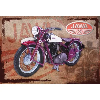 Obraz Plechová cedule Jawa