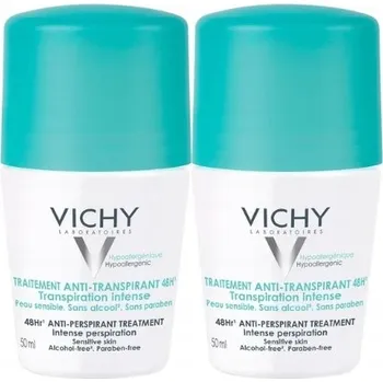 VICHY Traitement Anti-Transpirant 48H kuličkový deodorant 2x50ml