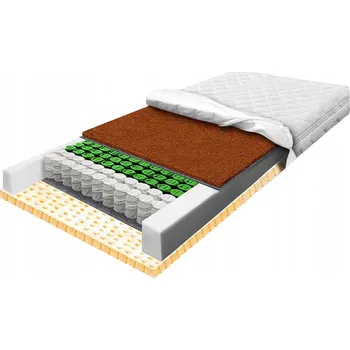 Matrace 140x200 taštičková matrace z prémiového kokosového latexu hypoalergenní H3 23 cm