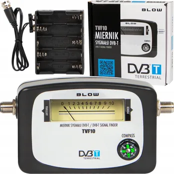 MĚŘIČ SIGNÁLU DVB-T SAT BLOW TVF10 HLEDÁČ SIGNÁLU PRO POZEMNÍ TELEVIZI