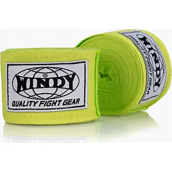 Omotávky boxerské bandáže windy 4,5M ZELENÁ FLUO