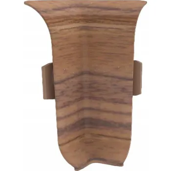 soklová lišta Vnitřní roh Vilo PVC 5 x 55, délka 6 cm, TMAVĚ HNĚDÁ (ORZECH CIEMNY)