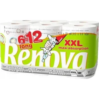 Papírový ručník Papírové utěrky Renova 80 útržků 6 ks