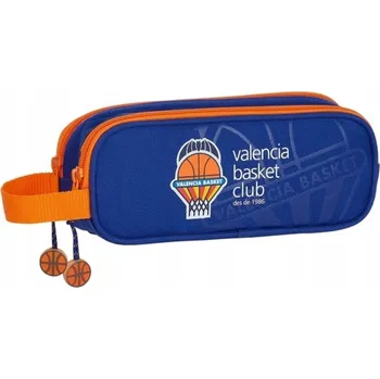 Penál Penál Valencia Basket Modro-oranžový