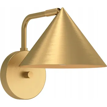 Nástěnné svítidlo Nástěnné svítidlo loft zlaté kónické kovové do ložnice obýváku Alora Mood