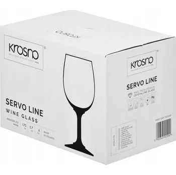 Sklenice Skleničky na bílé víno, skleničky červené víno Krosno Servo Line bezbarvé 170ml 6 ks