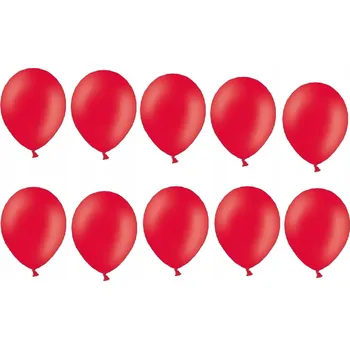 Balónek Id_2062 BALÓNEK BALÓNKY ČERVENÉ ČERVENÝ 10x NAROZENINY PASTELOVÉ GIRLANDA