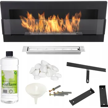 Biokrb Závěsný biokrb Nice-house 90 x 40 x 12 cm černý