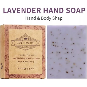 Mýdlo Přírodní levandulové mýdlo s esenciálním olejem 100g - na ruce i tělo