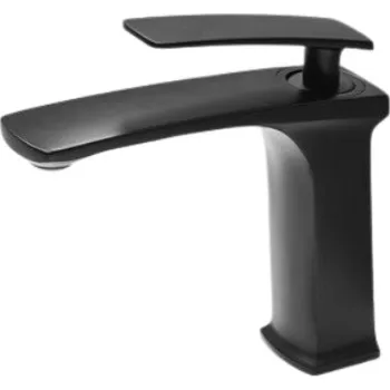 Vodovodní baterie Černá umyvadlová baterie nízká baterie pro umyvadlo nízký černý