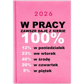 Kalendář Knižkový kalendář pro učitele 2026 A5, růžový