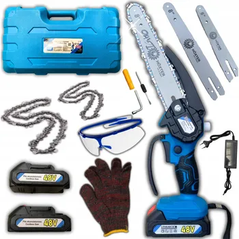 Motorová pila Mini akumulátorová řetězová pila 8";6" na dřevo, větve, do zahrady