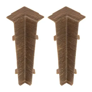 Podlahová lišta Vnitřní roh Cezar hliníkový 75 x 22, délka 22 cm, barva Ořech Blues