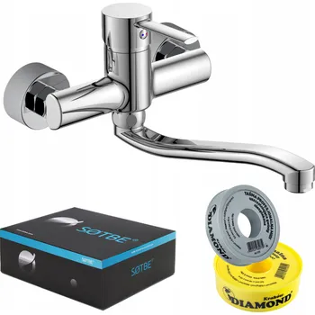 Vodovodní baterie Umyvadlová baterie nástěnná Sotbe UNICORN stříbrná