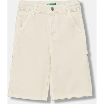 Chlapecké kraťasy Dětské riflové kraťasy United Colors of Benetton 481SCF04Z.G.seasonal béžová 01X, vel. 120