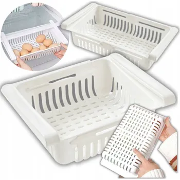 Dóza na potraviny DODATEČNÁ ŠUPLÍK VÝSUVNÁ NÁDOBA NA POTRAVINY POLIČKA ORGANIZÉR DO LEDNIČKY