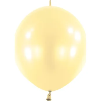 Amscan Balónky latexové spojovací dekoratérské perleťové vanilkové 15 cm 100 ks