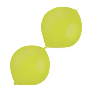 Balónek Amscan Balónky latexové spojovací dekoratérské metalické kiwi zelené 15 cm 100 ks