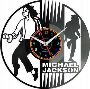 Hodiny MICHAEL JACKSON HODINY NÁSTĚNNÉ DEKORATIVNÍ MODERNÍ VINYLOVÁ DESKA VINYL N