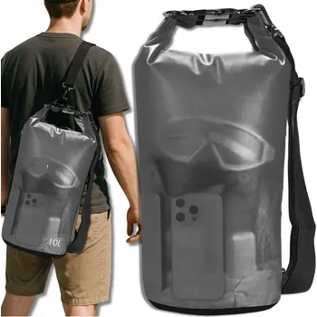 turistický batoh Worek WODOSZCZELNY Wodoodporny DRY Torba Batoh 10 l na turistický kajak