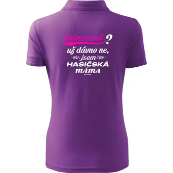 Princezna už dávno ne - Hasičská máma - Polokošile dámská Pique Polo - XS ( Fialová )