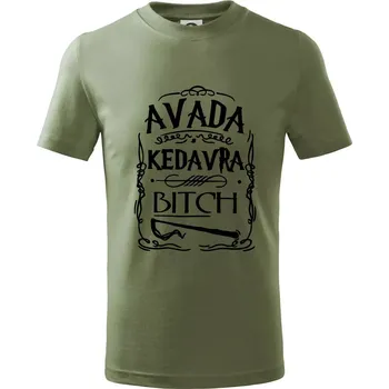 Chlapecké tričko Harry - Avada Kedavra - Tričko dětské bavlněné - 158 cm/12 let ( Khaki )