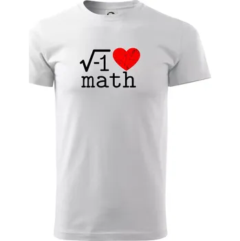 I love math - Triko extra velké (5-8XL) - 6XL ( Bílá )