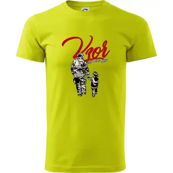 Hasič vzor pro mého syna - Klasické pánské triko vyšší gramáže - M ( Limetková )