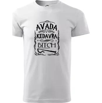 Pánské tričko Harry - Avada Kedavra - Triko extra velké (5-8XL) - 5XL ( Bílá )