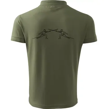 Pánská košile Šermířský souboj - Polokošile pánská Pique Polo 203 - 5XL ( Khaki )
