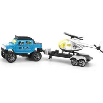 Závodní autíčko s natahovacím pohonem