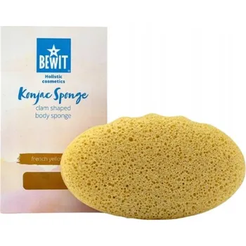 Bewit Konjaková houbička francouzský žlutý jíl Body Sponge